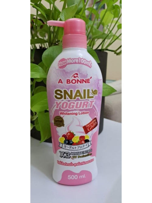 A Bonne Yogurt & Snail Skin Lightening Body Lotion with UV Protection, 500ml