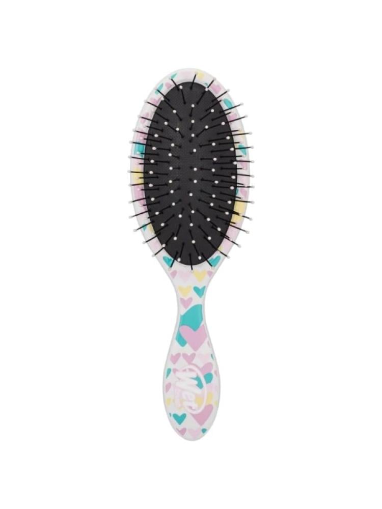 Wet Hair Brush Detangler Heart Pattern Kids Gentle Grooming Wet Brush 1 Piece