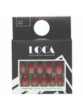 Loca Self-Adhesive Artificial Nails - Glossy Ombre Coffin #18
