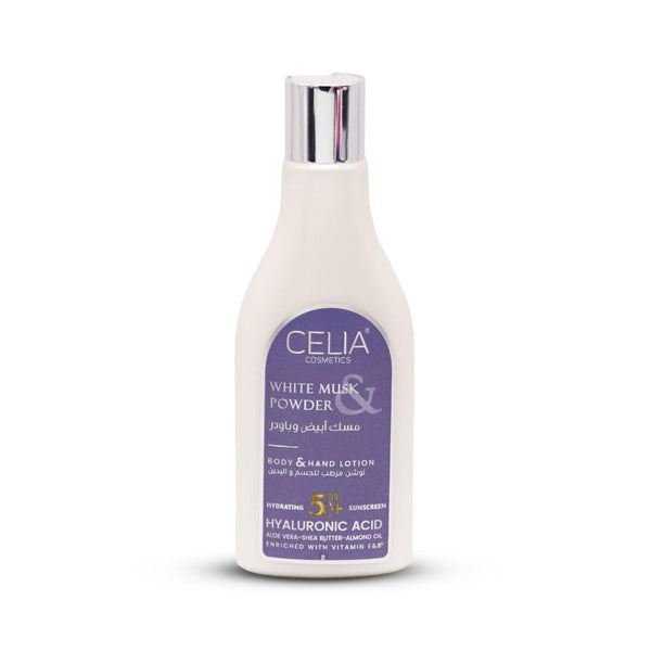 Moisturizing Lotion with SPF 50+ White Musk & Powder Celia 200ml
