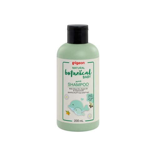 Pigeon Natural Botanical Baby Shampoo with Olive Oil, Argan Oil & Chamomile, 200ml