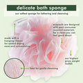 Ecotools Bath Loofah Sponge Pink Recycled Mesh Deep Cleansing