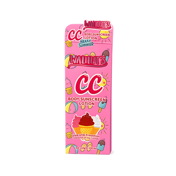 Walnuts CC Pink Body Sunscreen Lotion with UVA/UVB Protection, 200ml