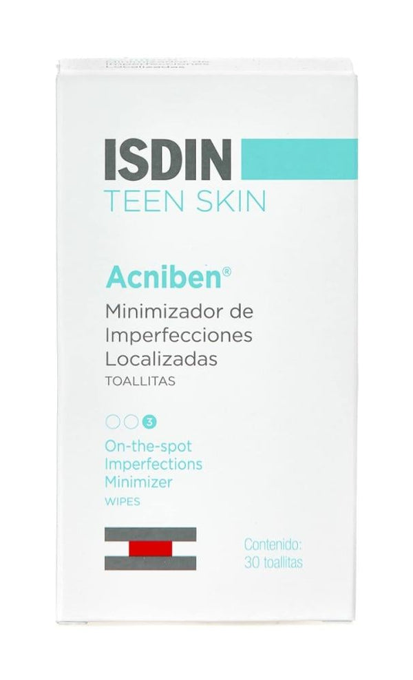 Facial Cleansing Wipes Acniben Imperfection Minimiser ISDIN 30 Wipes