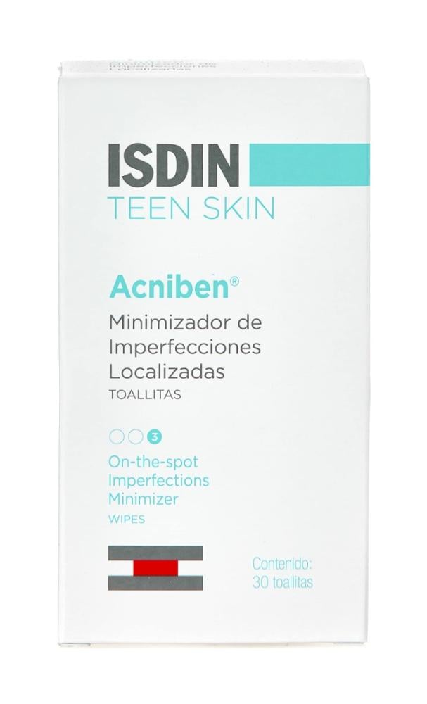 Facial Cleansing Wipes Acniben Imperfection Minimiser ISDIN 30 Wipes