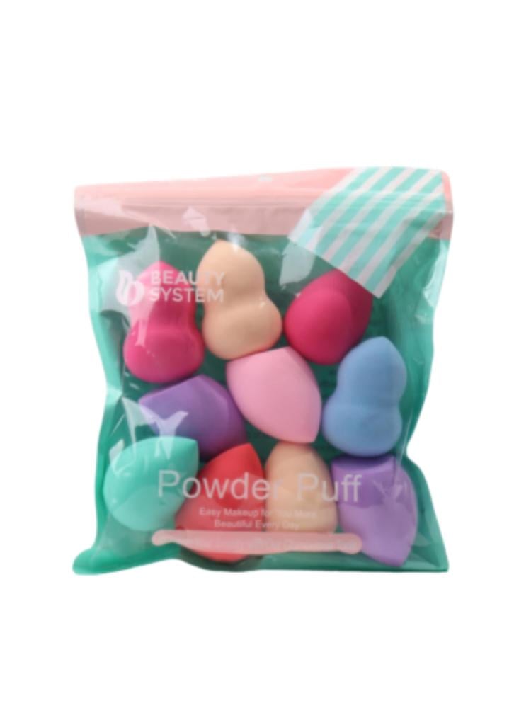 Beauty System Makeup Sponge Set - 10 Pieces