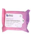 Beauty System Retinol Facial Cleansing Wipes - 25 Wipes