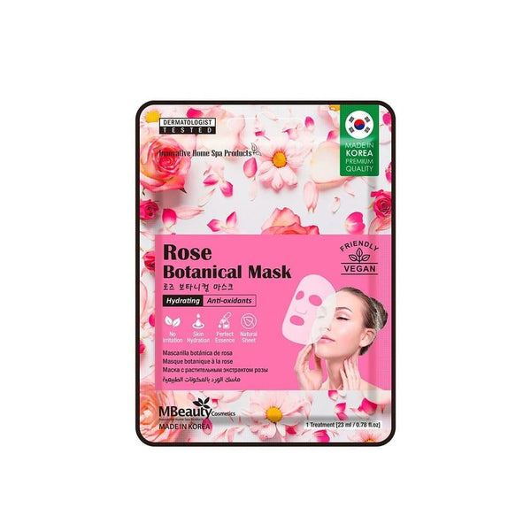 Hydrating Sheet Mask with Rose Botanical Extract by MBeauty Cosmetics 23ml