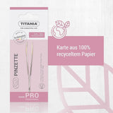 Titania Tweezer Stainless Steel Silver-Gold Slanted Tip for Hair Removal Model 1060GA