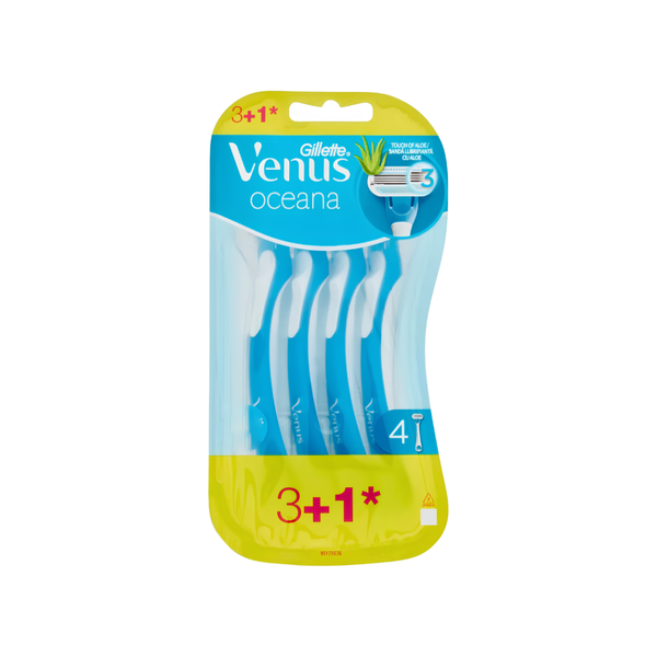 Best Disposable Razor for Women's Face 3-Blade Gillette Venus 4 Pack