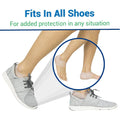 Gel Heel Protectors Cushioning Friction Relief Foot Care 1 Pair
