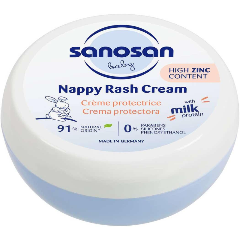 Natural Nappy Rash Cream Protective Zinc Formula Sanosan 150ml