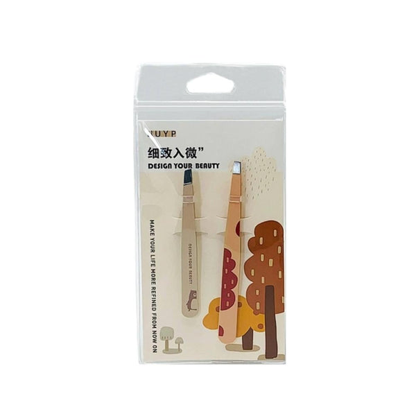 Uuyp Eyebrow Tweezers Set - 2047 - Precision Facial Hair Removal Tools