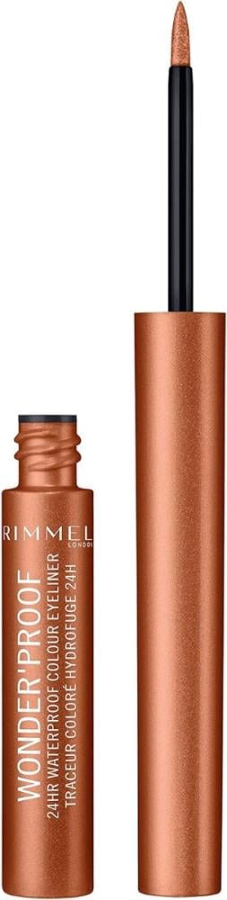 Waterproof Smudge Proof Eyeliner 24Hr True Copper Rimmel 01