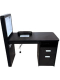 Salon System Pedicure Table BL-M157 Black with LED Light