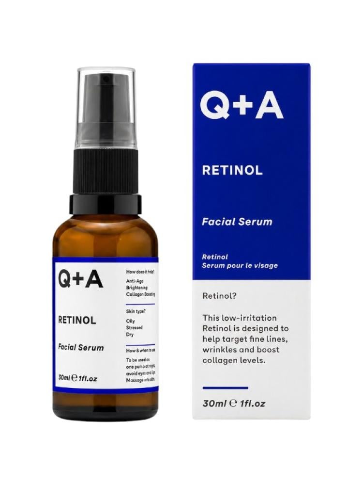 Retinol Facial Serum for Smooth Radiant Skin by Q+A 30ml