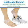 Gel Heel Protectors Cushioning Friction Relief Foot Care 1 Pair
