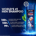 Clear Men Anti-Dandruff Shampoo, Extra Moisture, 400ml