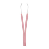 Titania Straight Tip Tweezers Ergonomic Grip for Hair Removal Metal 1 piece
