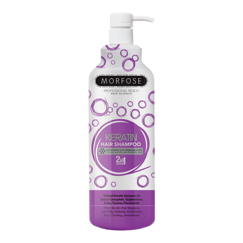 2 in 1 Shampoo and Conditioner for Curly Hair Keratin Formula Morfose 1000ml