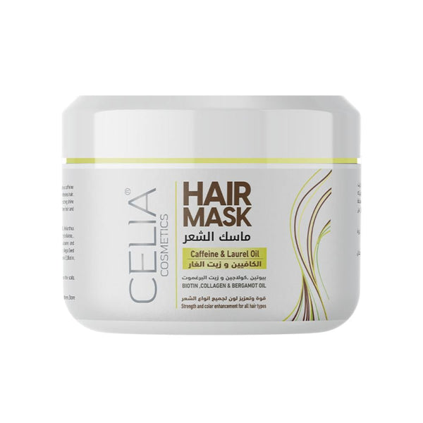 Hair Mask for Growth Caffeine and Laurel Oil Strengthening CELIA 500ml