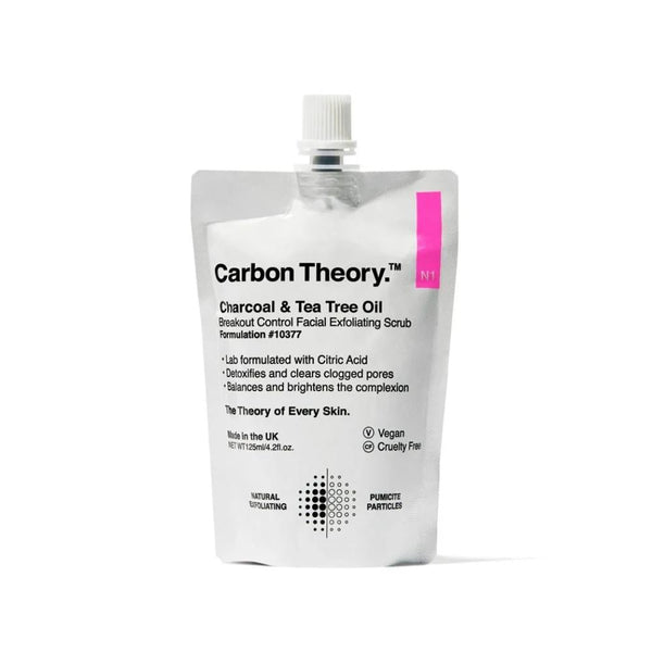 Carbon Theory Charcoal and Tea Tree Oil Facial Scrub 125ml
