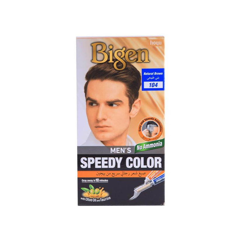Best Hair Dye for Gray Hair for Men Ammonia-Free Natural Brown 104 Bigen