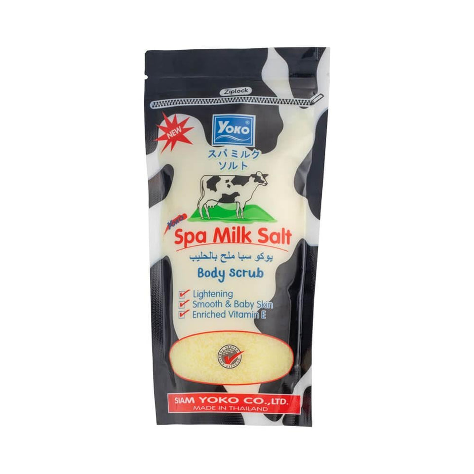 Yoko Spa Milk Salt Exfoliating Body Scrub with Milk Protein Vitamin E 300g