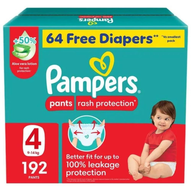 Best Diaper Pants Size 4 Flexible Fit Absorbent Pampers 192 Pieces