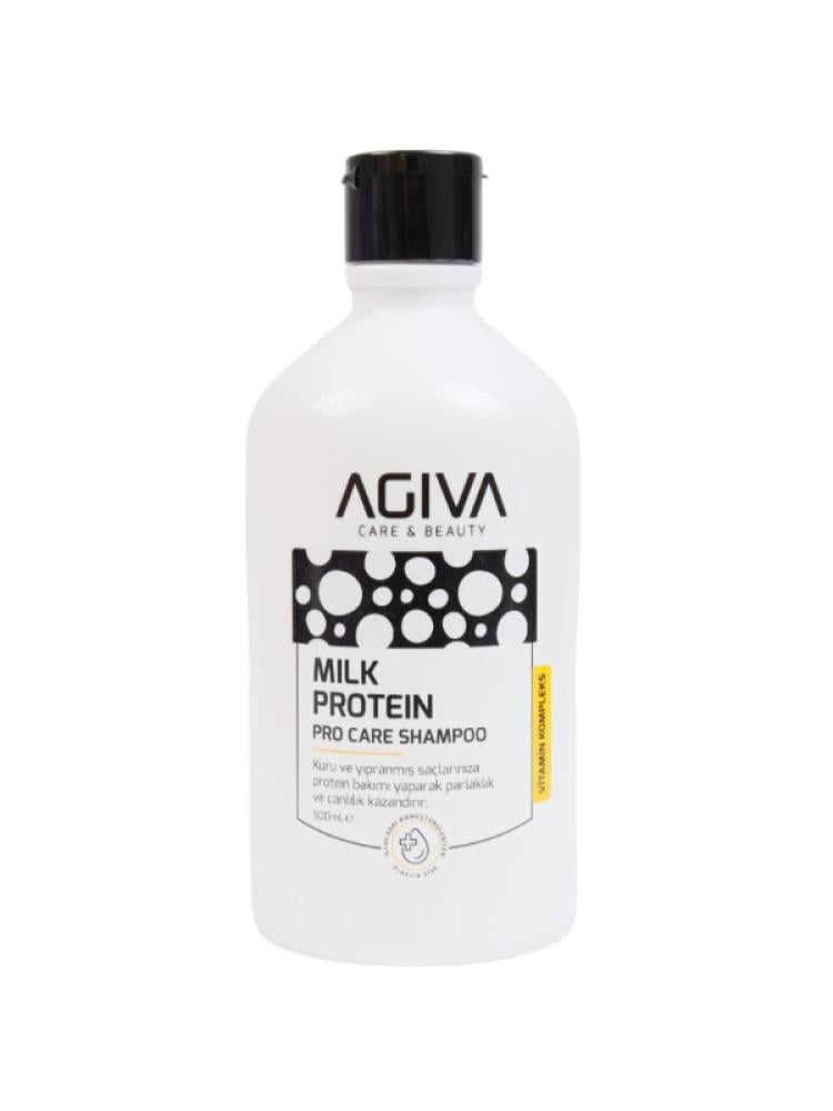 Milk Protein Shampoo for Dry Damaged Hair Restorative Agiva 500ml