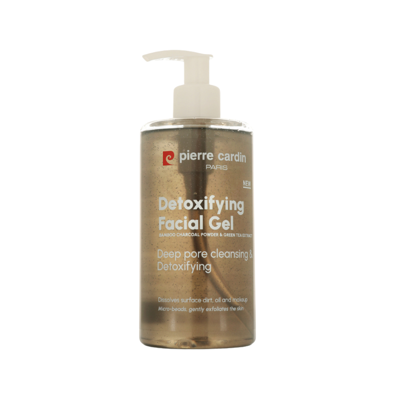 Pierre Cardin Detox Cleansing Gel with Activated Charcoal & Green Tea, 350ml