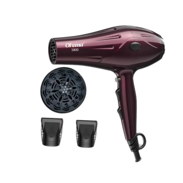 Okema Hair Dryer OK5800 2400W with Cool Shot and Concentrator Nozzle