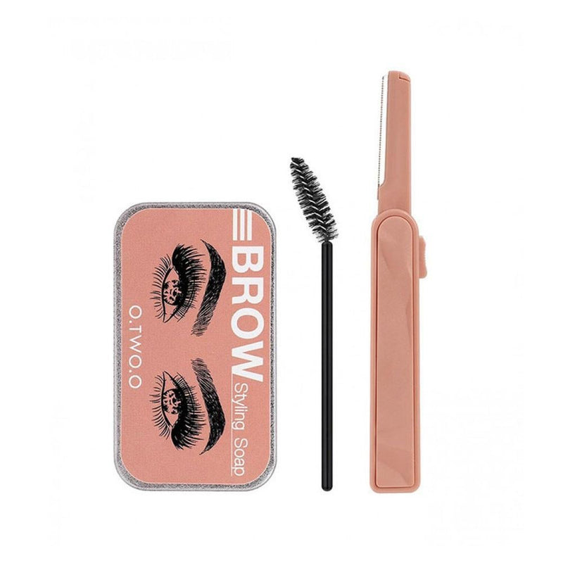 Eyebrow Styling Soap Fluffy Natural Look 3 Pieces O.Two.O