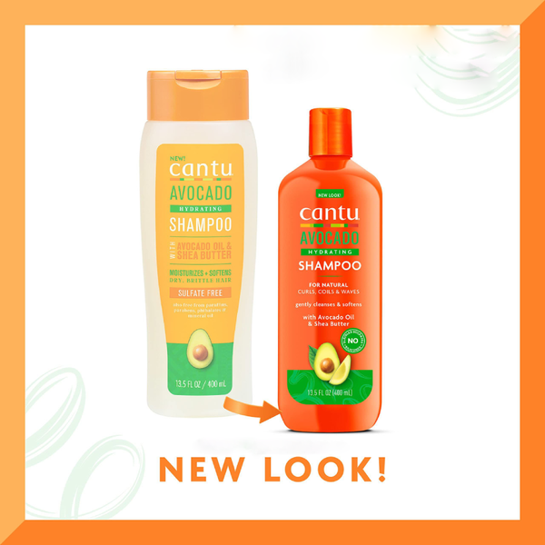 Cantu Avocado Moisturizing Shampoo, Sulfate-Free, 400ml