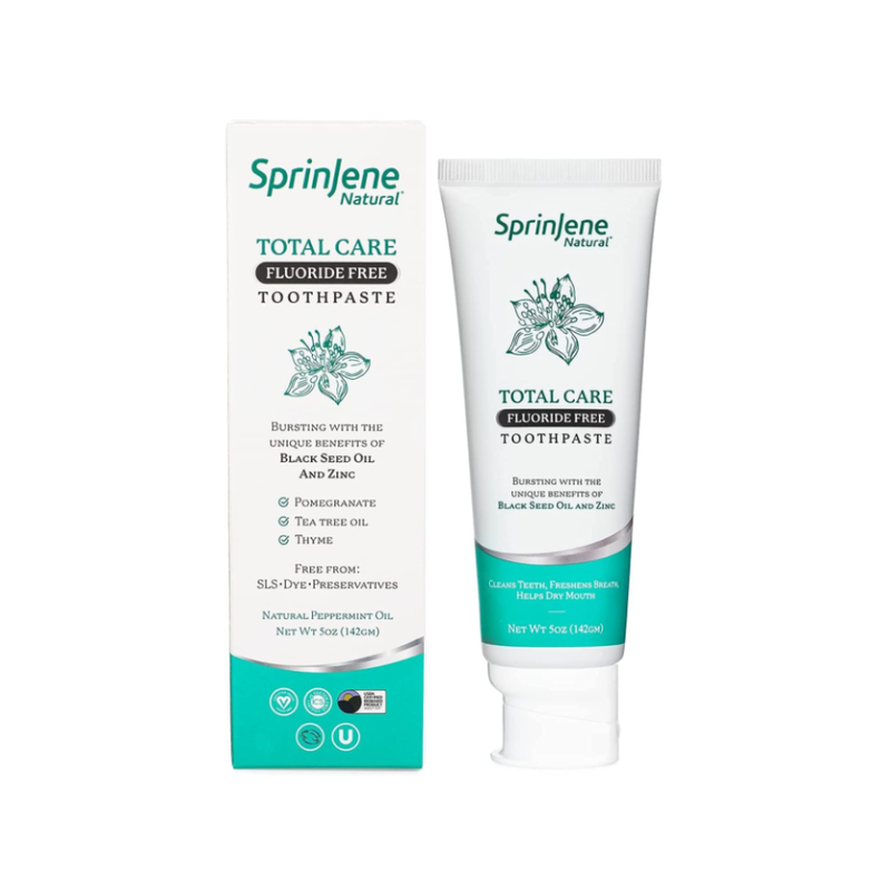 Sprinjene Complete Care Fluoride-Free Toothpaste, Natural Whitening, 142g