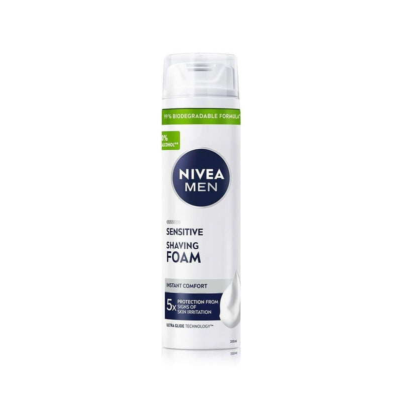 NIVEA Sensitive Shaving Foam for Sensitive Skin 200ml
