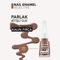 Glossy Brown Nail Polish Best Brown Nail Polish Selective Flormar 11ml