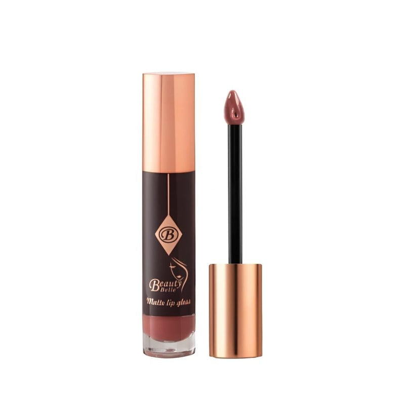Beauty Belle Matte Liquid Lipstick B418, Long-Lasting Creamy Formula
