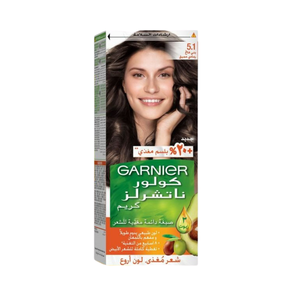 Light Brown Hair Dye Permanent Ash Shade Garnier 112ml