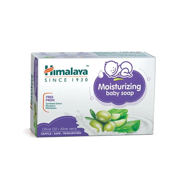Himalaya Moisturizing Baby Soap, Olive Oil and Aloe Vera, 125g