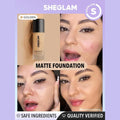Sheglam Long-Lasting Matte Foundation, Full Coverage, Shade Golden, 30ml