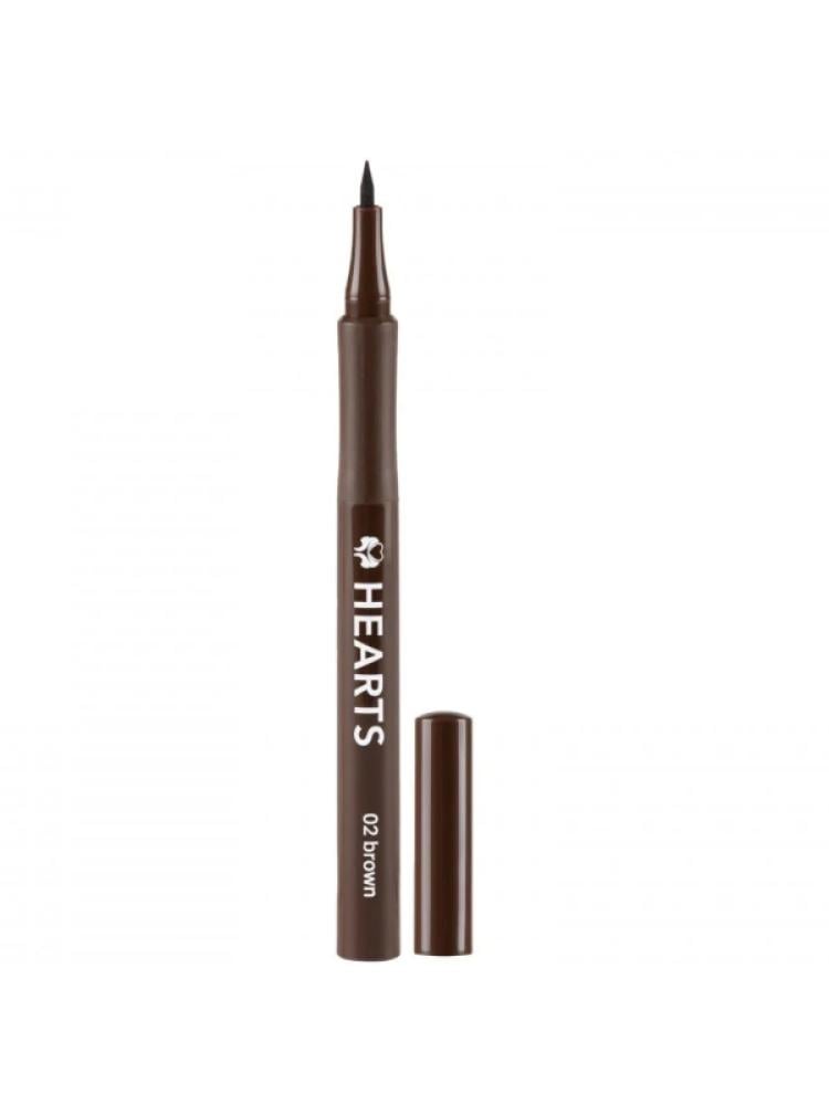Hearts Liquid Eyebrow Pencil - Dark Brown 02