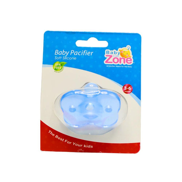 Baby Zone Pacifier with Airtight Cover, Medical Silicone, 3-6 Months