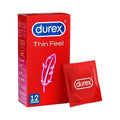 Durex Thin Feel Condoms Ultra Thin Natural Sensation 12 Pack