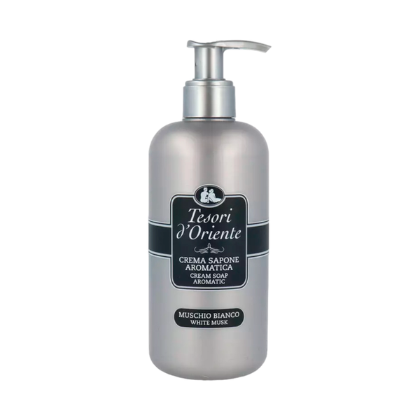 Tesori d'Oriente White Musk Liquid Soap, Moisturizing Body Wash, 300ml