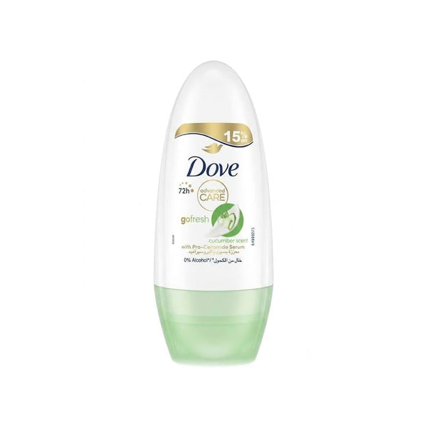 Dove Go Fresh Roll-On Deodorant Cucumber Scent 72h Protection 50ml