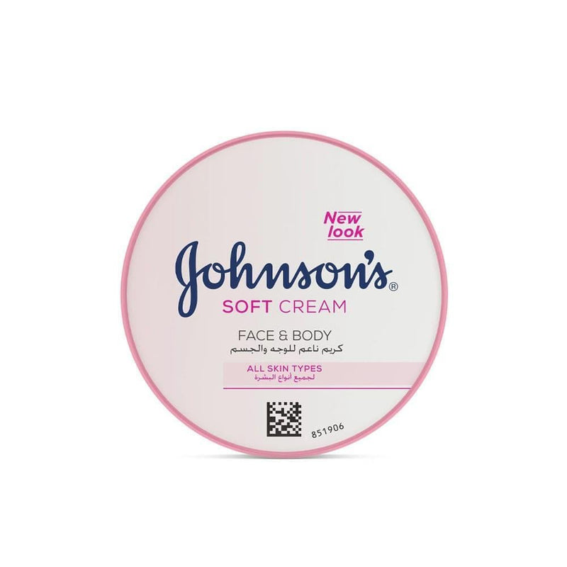 Face and Body Cream Brightening Johnson's Soft Cream 300ml