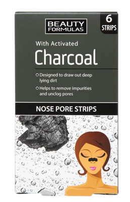 Beauty Formulas Nose Pore Strips - Charcoal, Deep Clean 6 Strips