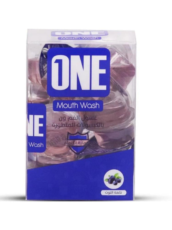 Mouthwash Capsules Advanced Fresh Breath Raspberry The One 20 Capsules 15ml