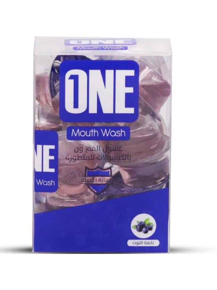 Mouthwash Capsules Advanced Fresh Breath Raspberry The One 20 Capsules 15ml